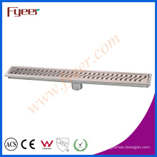 Fyeer Stainless Steel Odor-Resistant Rectangle Bathroom Long Floor Drain